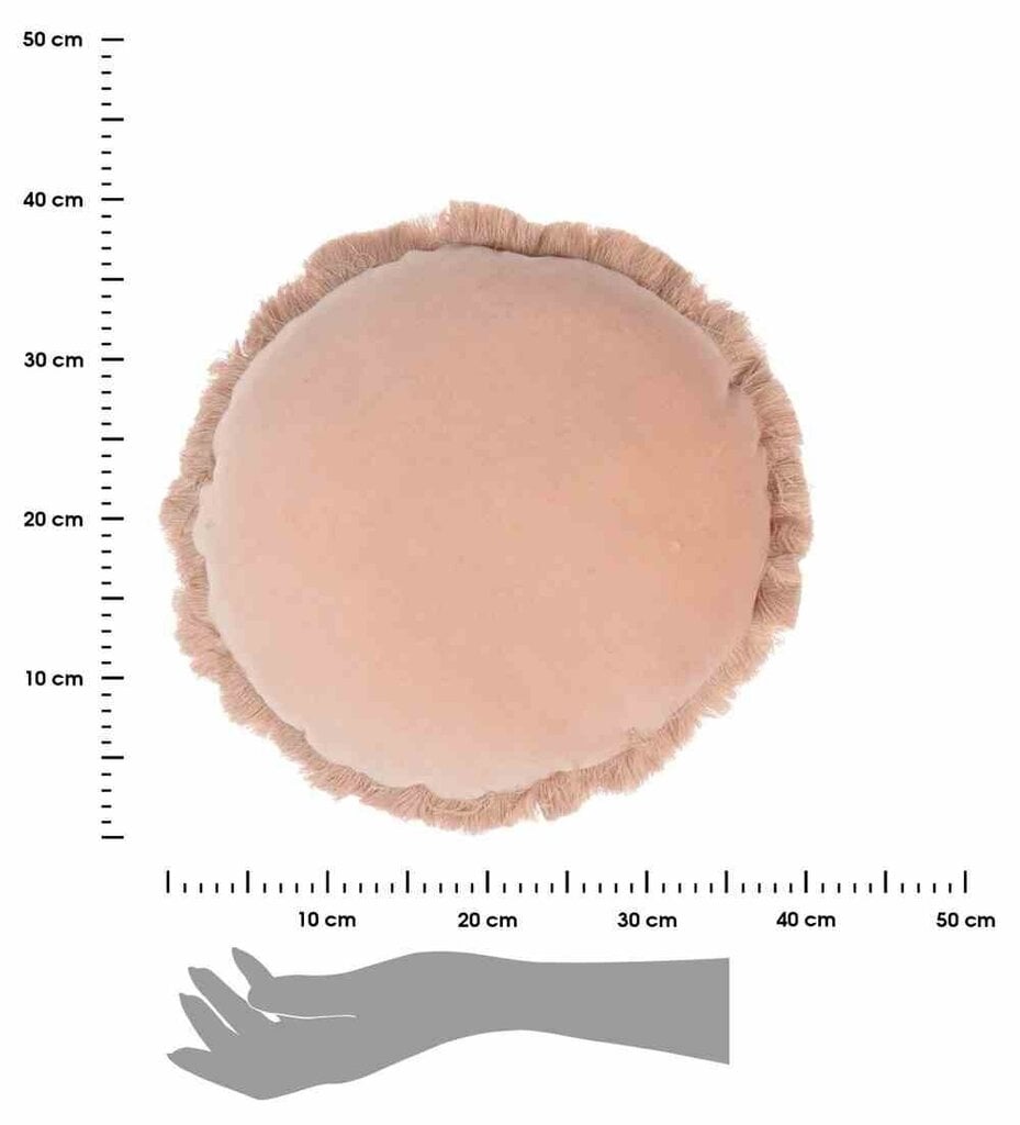 H&S Decoration apaļais spilvens Ashley cena un informācija | Dekoratīvie spilveni un spilvendrānas | 220.lv