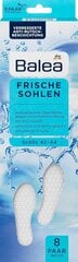 Освежающие стельки Balea Fresh белые, размер 42–44, 8 пар цена и информация | Для ухода за обувью и одеждой | 220.lv