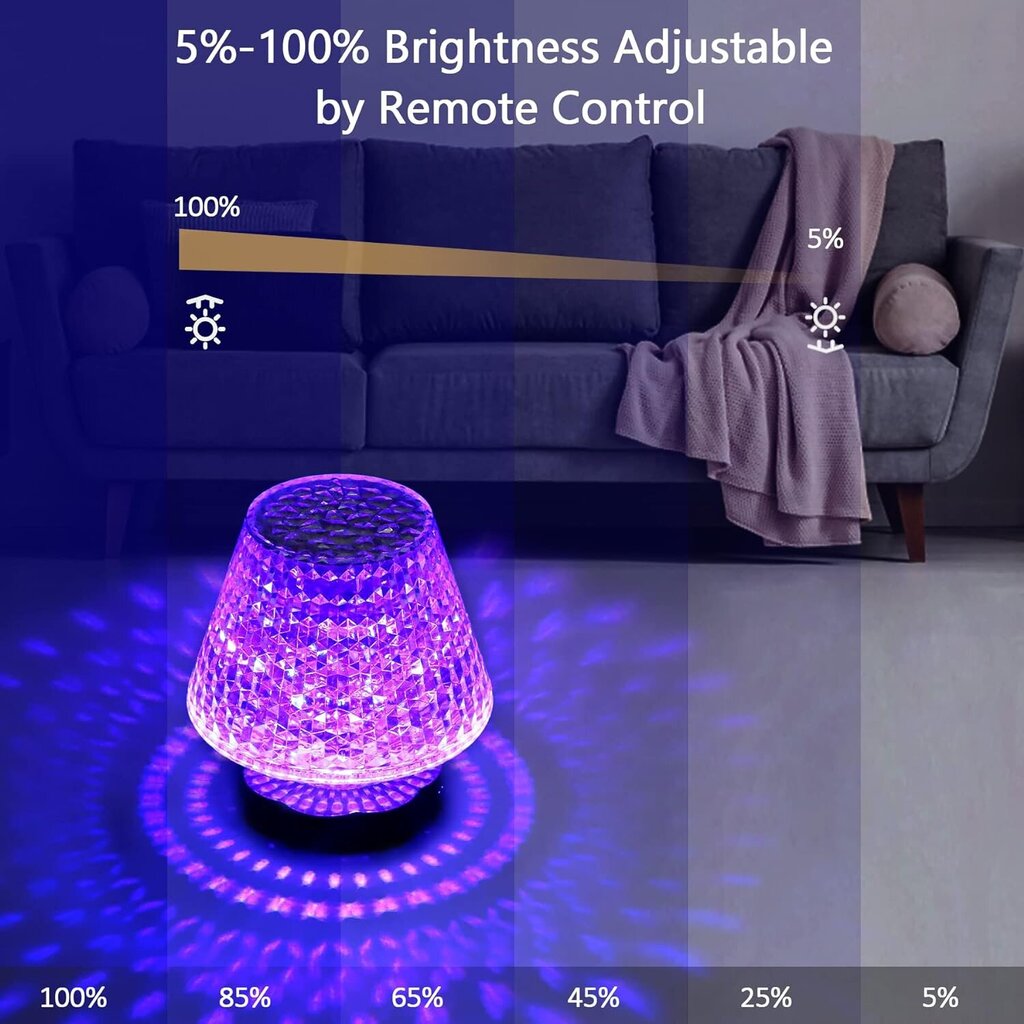 Rouclo LED galda lampa cena un informācija | Galda lampas | 220.lv