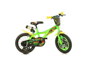 Bērnu velosipēds Ninja Turtles, 16'', zaļš cena un informācija | Dino bikes Velo rezerves daļas, aksesuāri | 220.lv