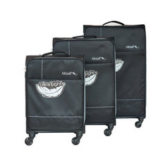 Набор дорожных сумок ALEZAR ULTRALIGHT, черный #3шт. цена и информация | Чемоданы, дорожные сумки | 220.lv