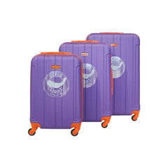 Набор дорожных сумок ALEZAR CONTROL, Фиолетовый #3шт цена и информация | Чемоданы, дорожные сумки | 220.lv