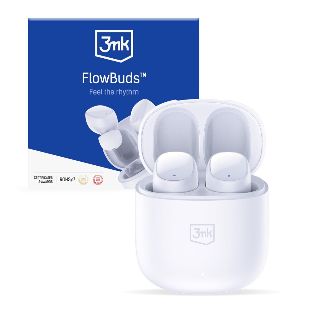 3mk FlowBuds White cena un informācija | Austiņas | 220.lv