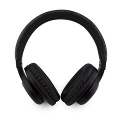 Guess PU Leather 4G Tone on Tone Script Logo BT5.3 Stereo Headphone Black цена и информация | Наушники | 220.lv