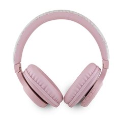 Guess PU Leather 4G Tone on Tone Script Logo BT5.3 Stereo Headphone Pink цена и информация | Наушники с микрофоном Asus H1 Wireless Чёрный | 220.lv