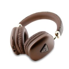 Guess PU Leather 4G Triangle Logo Bluetooth Stereo Headphone Brown цена и информация | Наушники | 220.lv