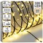 Ziemassvētku virtene, 320 LED, 2,4 m cena un informācija | Ziemassvētku lampiņas, LED virtenes | 220.lv