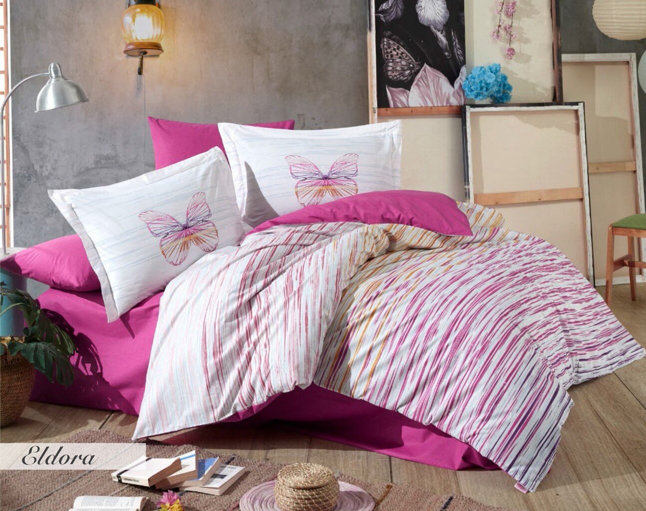 Hobby gultas veļas komplekts Eldora, 160x220 cm, 3 daļas cena un informācija | Gultas veļas komplekti | 220.lv