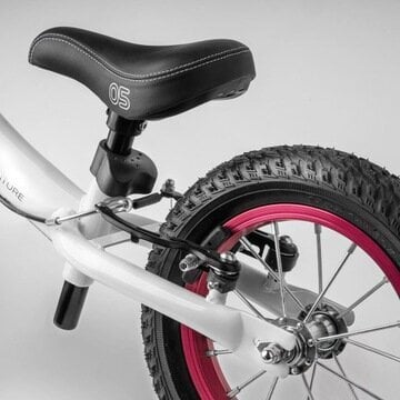 Līdzsvara velosipēds Cariboo Adventure 12", balts/rozā cena un informācija | Balansa velosipēdi | 220.lv
