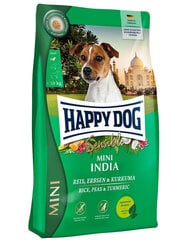 Happy Dog Sensible Mini India mazu un vidēju šķirņu suņiem, ar zirņiem, rīsiem un kurkumu, 4 kg cena un informācija | Happy Dog Suņiem | 220.lv