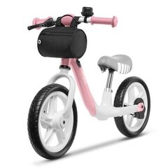Беговел Lionelo Arie 12 дюймов, белый, розовый цена и информация | Балансировочные велосипеды | 220.lv