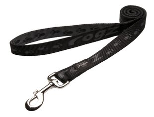Поводок Rogz Alpinist Extra Large 25mm Everest, чёрный Rogz узор цена и информация | Поводки для собак | 220.lv