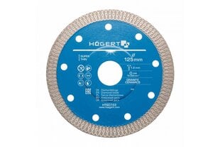 Dimanta griešanas disks 125 mm, HT6D722, Hogert cena un informācija | Rokas instrumenti | 220.lv