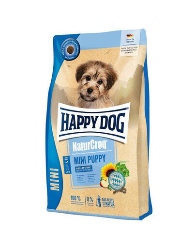 Happy Dog NaturCroq Mini Puppy jauniem suņiem, ar mājputnu gaļu, 4kg cena un informācija | Sausā barība suņiem | 220.lv