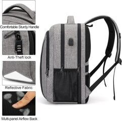 Рюкзак для ноутбука Lumesner Travel, 15,6-дюймов цена и информация | Рюкзаки, сумки, чехлы для компьютеров | 220.lv