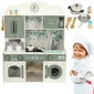 Koka virtuve Ecotoys, zaļa/balta cena un informācija | Rotaļlietas meitenēm | 220.lv