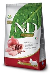 Farmina N&D PRIME DOG CHICKEN & POMEGRANATE ADULT MINI mazo šķirņu suņiem, 7 kg cena un informācija | Sausā barība suņiem | 220.lv