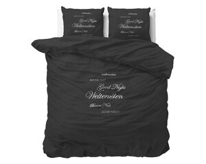 Комплект постельного белья Welterusten, 140x220 см, черный цена и информация | Комплекты постельного белья | 220.lv