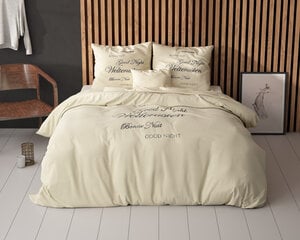 Комплект постельного белья Good Night, 200х220 см, кремовый цена и информация | Постельное белье | 220.lv