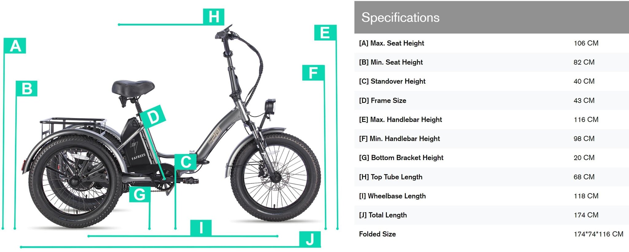 Elektriskais velosipēds Fafrees F20 Mate, 20", melns цена и информация | Elektrovelosipēdi | 220.lv