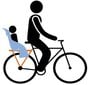 Velosipēda sēdeklis bērniem Yepp Maxi Easy Fit Ocean, zils cena un informācija | Bērnu velosipēdu sēdeklīši | 220.lv