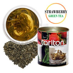 Ceilonas lielo lapu zaļā tēja Tarlton Strawberry, 100g цена и информация | Чай | 220.lv