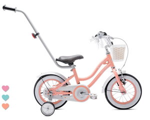 Велосипед для девочки 12 дюймов Сердце велосипеда - абрикос цена и информация | Велосипеды | 220.lv