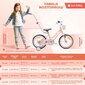 Velosipēds meitenēm Heart Bike 12", oranžs cena un informācija | Velosipēdi | 220.lv
