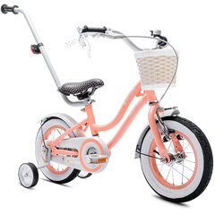 Velosipēds meitenēm Heart Bike 12", oranžs cena un informācija | Velosipēdi | 220.lv