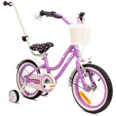 Velosipēds meitenēm Heart Bike 14", violets cena un informācija | Balansa velosipēdi | 220.lv