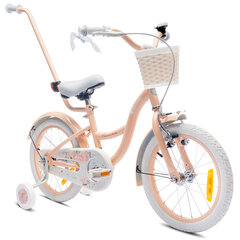 Velosipēds meitenēm Flower Bike 16", oranžs cena un informācija | Velosipēdi | 220.lv