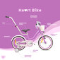 Velosipēds meitenēm Heart Bike 16", violets cena un informācija | Velosipēdi | 220.lv