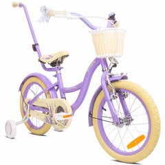 Velosipēds meitenēm Flower Bike 16", violets cena un informācija | Balansa velosipēdi | 220.lv