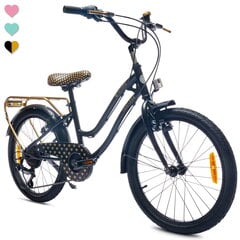 Velosipēds meitenēm Heart Bike 20", melns/zelta cena un informācija | Velosipēdi | 220.lv