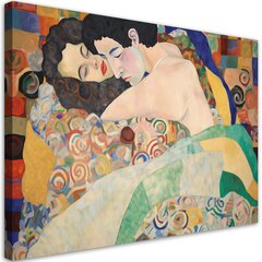 Glezna uz audekla, Gustavs Klimts, Vīrietis un sieviete cena un informācija | Gleznas | 220.lv