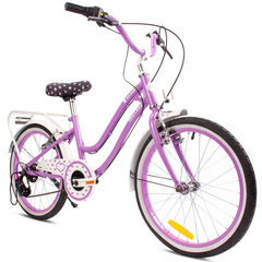 Velosipēds meitenēm Heart Bike 20", violets cena un informācija | Velosipēdi | 220.lv