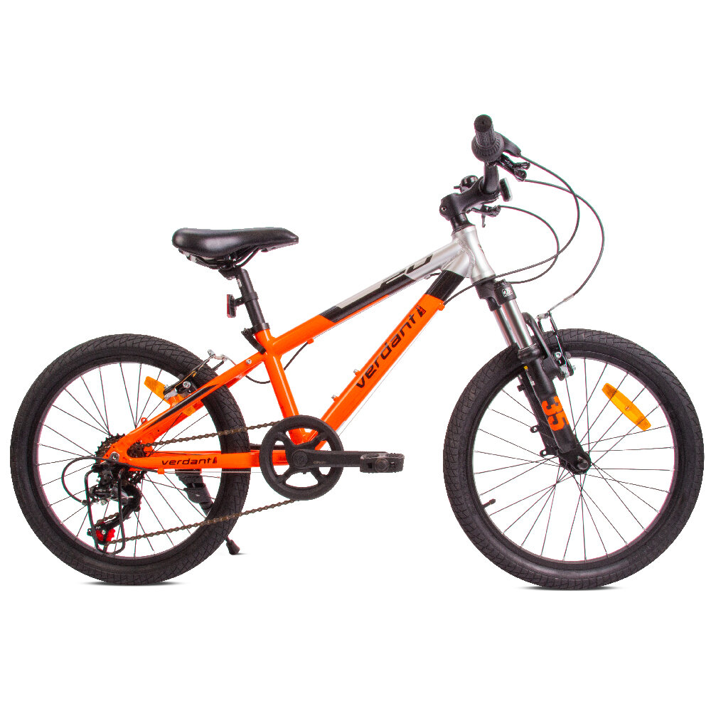 Velosipēds zēniem MTB Shimano 20", oranžs cena un informācija | Velosipēdi | 220.lv