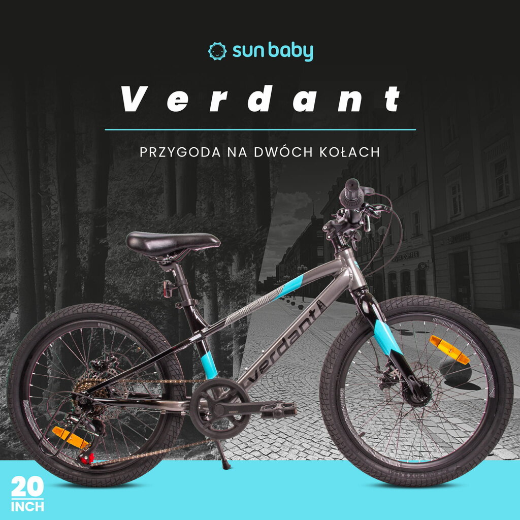 Velosipēds zēniem MTB Shimano 20", melns cena un informācija | Velosipēdi | 220.lv