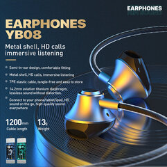 Wekome YB08, черные цена и информация | Наушники с микрофоном Asus H1 Wireless Чёрный | 220.lv