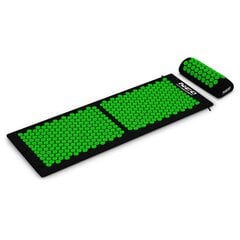 Masāžas akupresūras paklājiņš Neo Sport, 42x25,5x14,5cm, zaļš cena un informācija | Vingrošanas paklāji | 220.lv