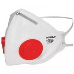 Putekļu respirators ar 2 vārstiem, 1 gab цена и информация | Защита лица и головы | 220.lv