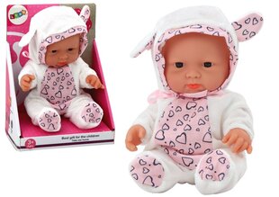 Кукла-младенец в белой одежде, Lean Toys цена и информация | Игрушки для девочек | 220.lv