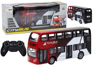 Tālvadības divstāvu autobuss Lean Toys cena un informācija | Rotaļlietas zēniem | 220.lv