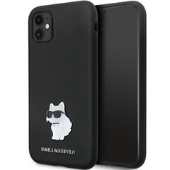 Karl Lagerfeld KLHCN61SMHCNPK iPhone 11 | Xr 6.1" czarny|black hardcase Silicone C Metal Pin цена и информация | Чехлы для телефонов | 220.lv