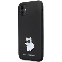 Karl Lagerfeld KLHCN61SMHCNPK iPhone 11 | Xr 6.1" czarny|black hardcase Silicone C Metal Pin цена и информация | Чехлы для телефонов | 220.lv