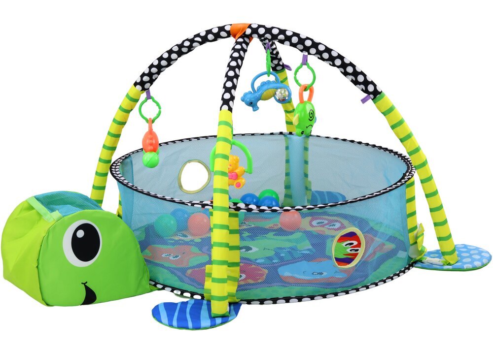 Rotaļu paklājiņš bērniem 3in1 bruņurupucis cena un informācija | Rotaļlietas zīdaiņiem | 220.lv
