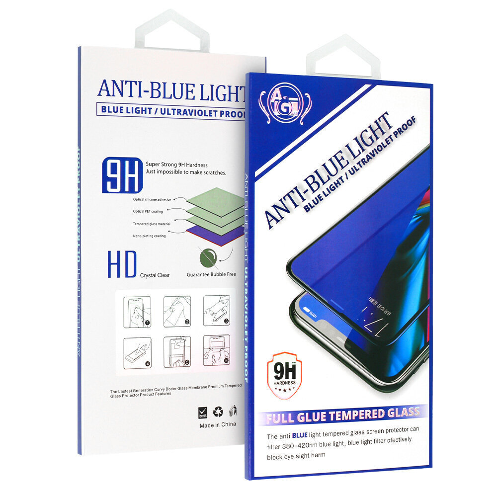 Tempered Glass Anti-Blue Full Glue cena un informācija | Ekrāna aizsargstikli | 220.lv
