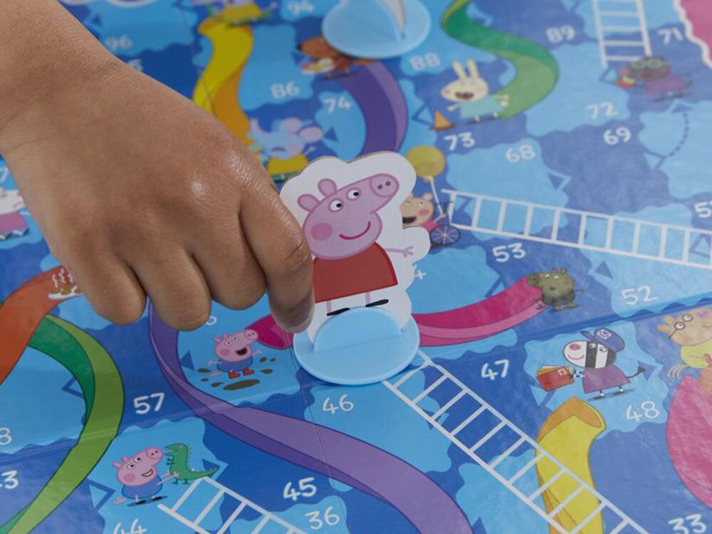 Galda spēle Kāpnes un čūskas ar Peppa Pig tematiku cena un informācija | Galda spēles | 220.lv