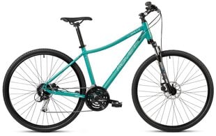 Велосипед женский ROMET Orkan 3 D (2024) 28&quot; бирюзово-бело-серый (L) цена и информация | Велосипеды | 220.lv