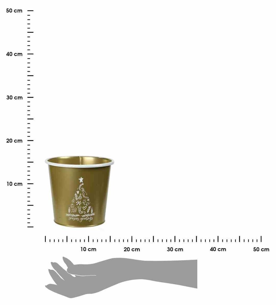 Ziemassvētku podiņš, 15 cm cena un informācija | Ziemassvētku dekorācijas | 220.lv